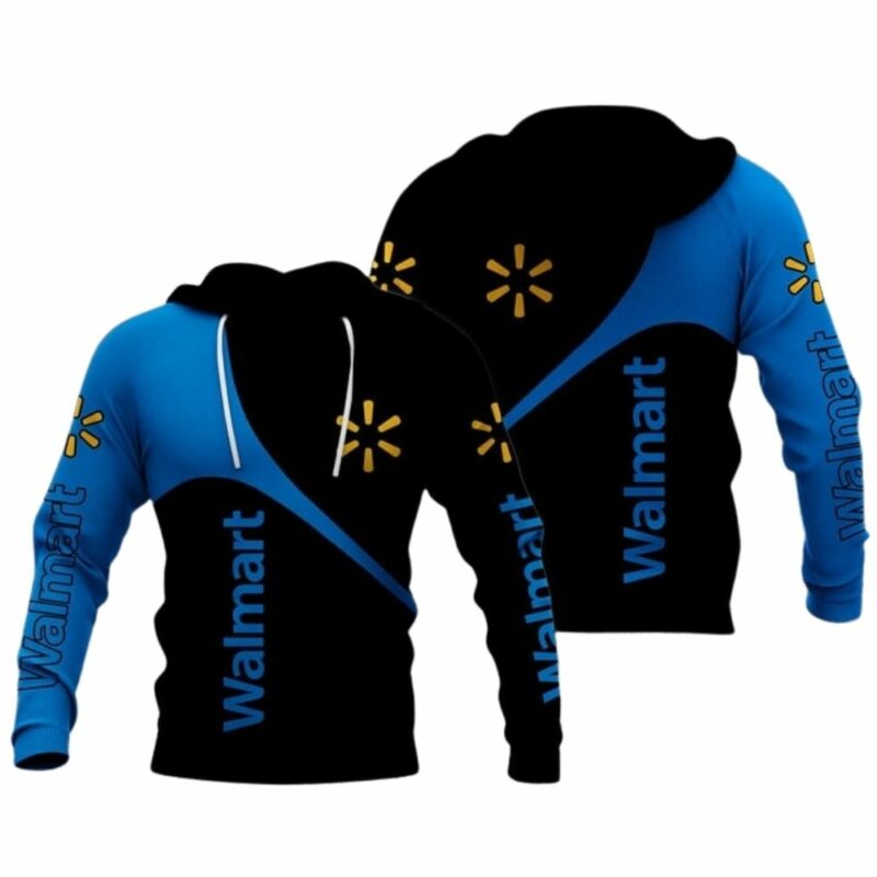 Walmart logo in my heart black and blue 3d hoodie 1