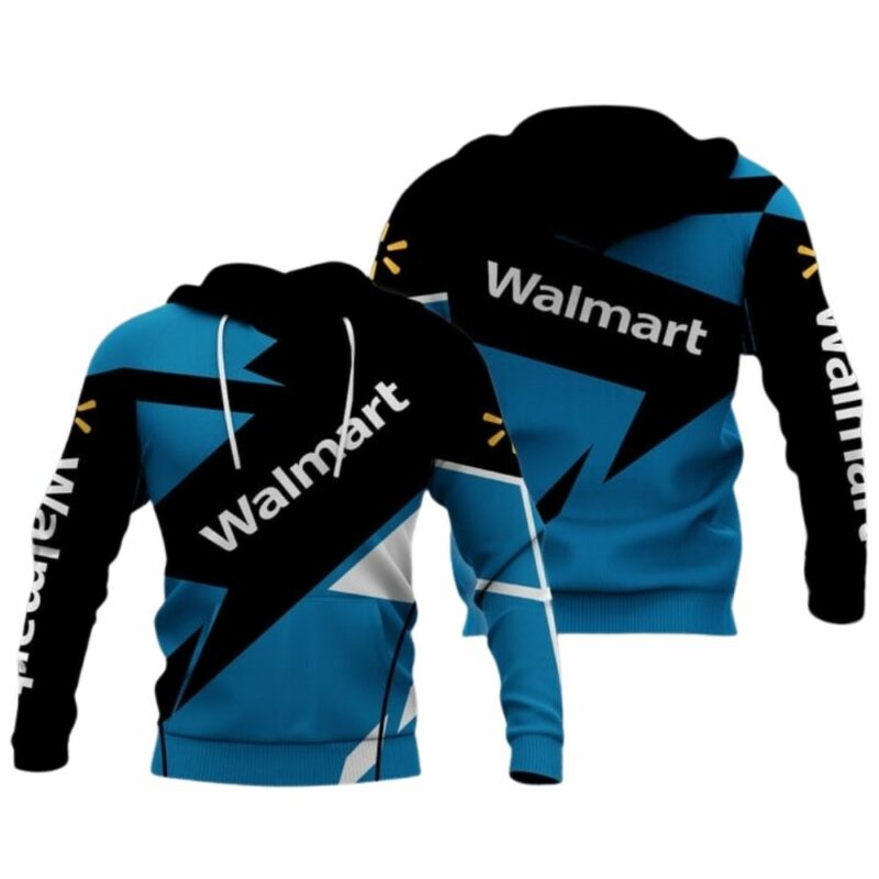 Walmart logo white 3d hoodie 1
