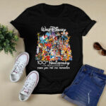 Walt Disney 100Th Anniversary 1923 2023 Thank You for the Memories 4 T Shirt