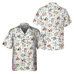Warm Corgi For A Merry Christmas Hawaiian Shirt