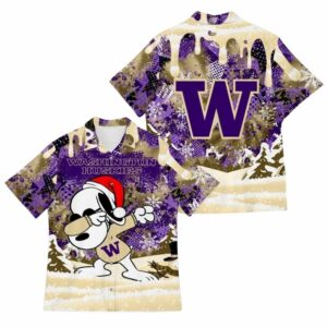 Washington Snoopy Christmas Hawaiian Shirt