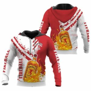 Water Splash Fireball Whisky All Over Print Hoodie