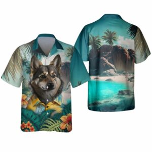 Weimaraner Silver Ghosts Beauty In Hawaiian Shirt