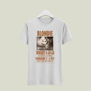 Whiskey A Go Go Blondie 70s Retro CooL Poster Vintage 4 T Shirt