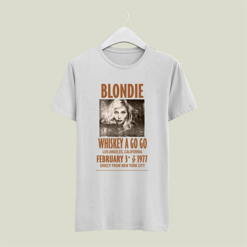 Whiskey A Go Go Blondie 70S Retro Cool Poster Vintage 4 T Shirt