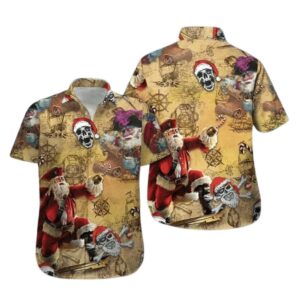 Who Loves Pirate Story On Christmas Time Hawaiian Shirt