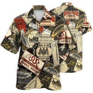 Wicked Witches Poison Label Hawaiian Shirt