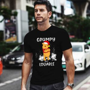 Winnie the Pooh Grumpy But Lovable Christmas 0 T Shirt