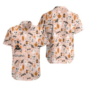 Witchicorn Halloween Unicorn Hawaiian Shirt