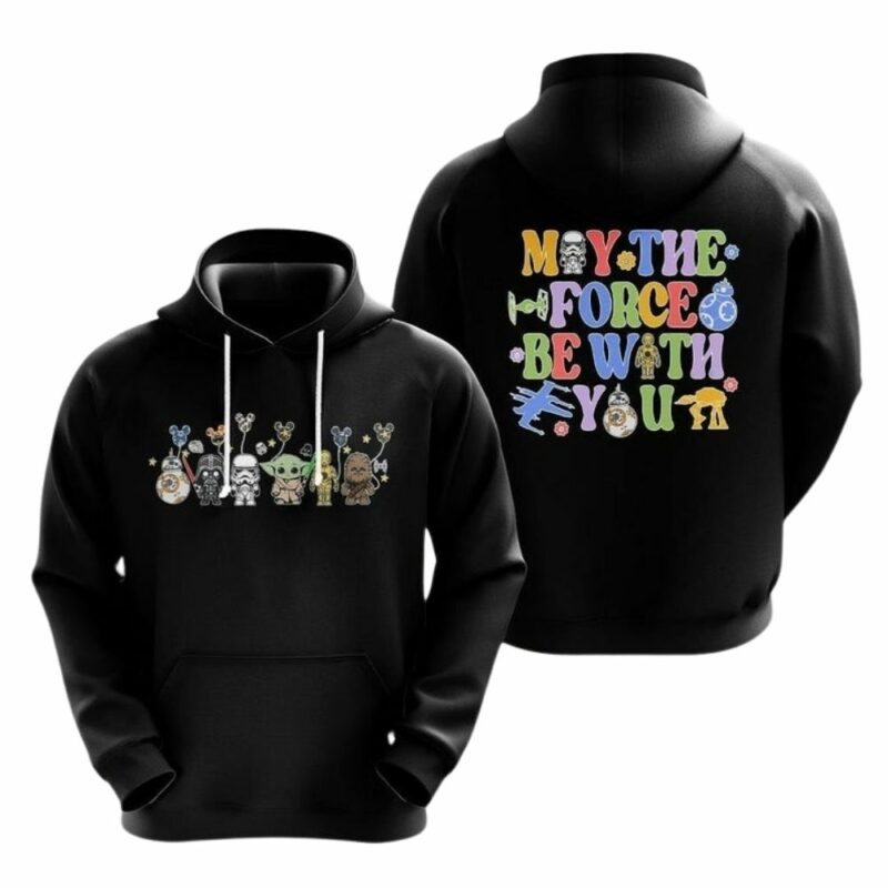 Yoda friends character star wars 3d hoodie 1