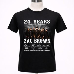 Zac Brown 24 Years Thank You For The Memories 1 T Shirt.jpg