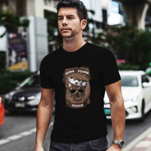 Zero fucks given skull 0 T Shirt