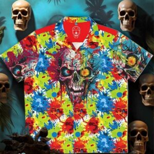 Zom 100 Bucket List Adventure Zombie Graphic Hawaiian Shirt